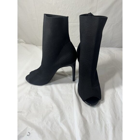 Charles By Charles David Shoes - Charles by Charles David Women’s Black Knit Peep Toe Bootie Size 9.5